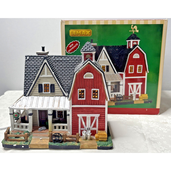 Lemax Other - Lemax Farmhouse Christmas Village Porcelain Lighted Building 2015 w/Box